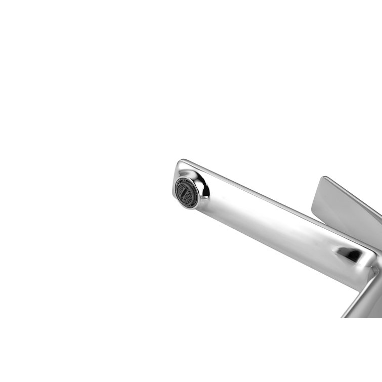 Lena Chrome Single-Handle Bathroom Faucet with Ceramic Valve