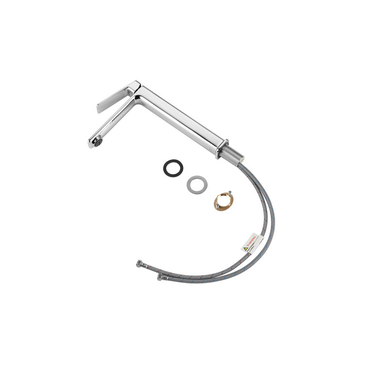 Lena Chrome Single-Handle Bathroom Faucet with Ceramic Valve