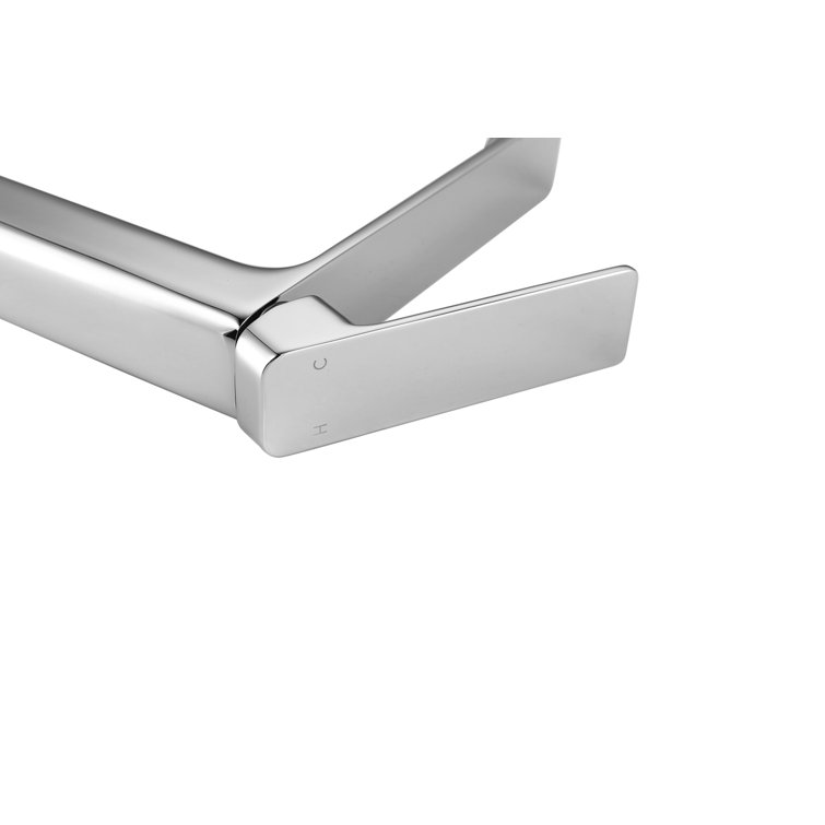 Lena Chrome Single-Handle Bathroom Faucet with Ceramic Valve