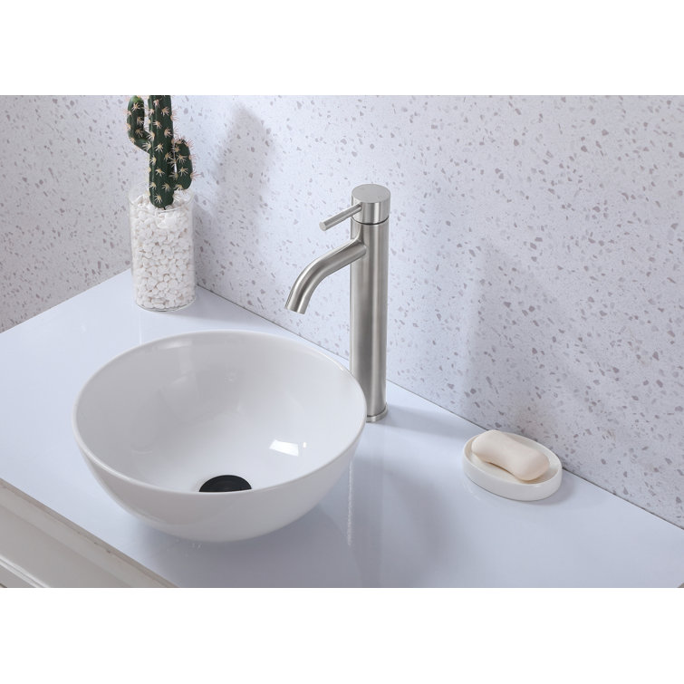 Victor Brushed Nickel Single Handle Bathroom Faucet