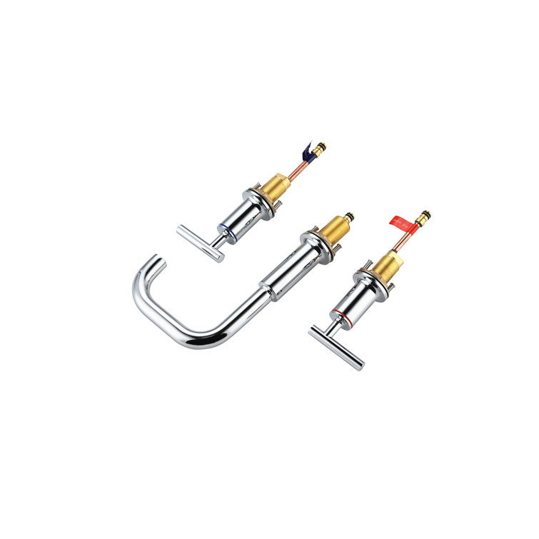 Tobias Chrome 8 in. Widespread Double Handle Bathroom Faucet