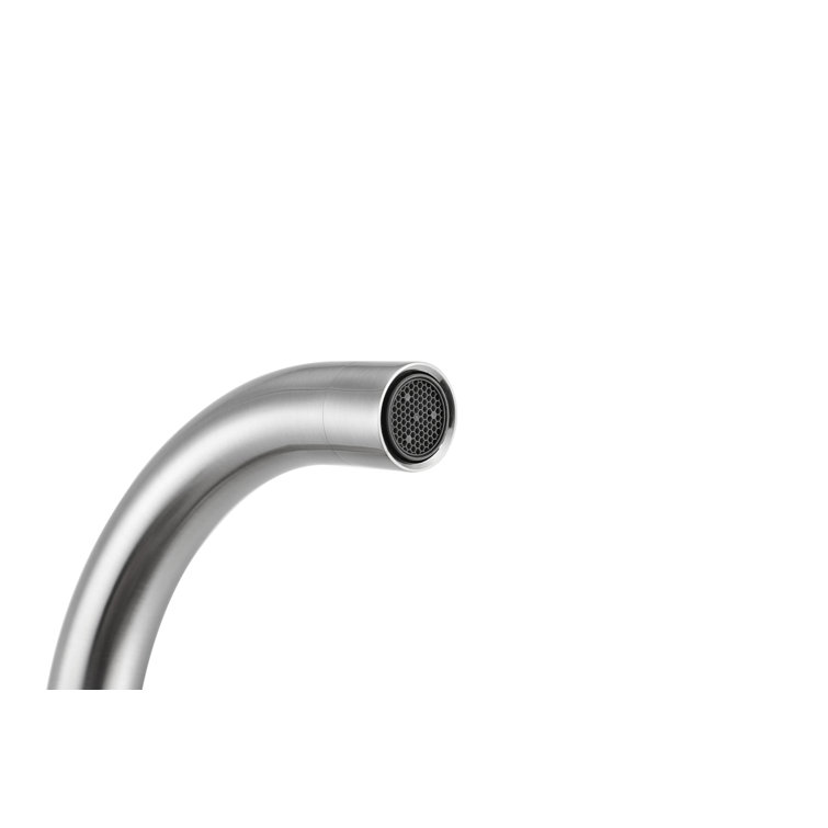 Leah 8-Inch Brushed Nickel Double Handle Bathroom Faucet