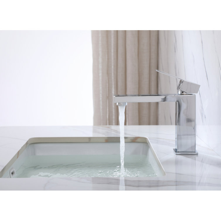 Jakob Chrome Single-Hole Single-Handle Bathroom Faucet