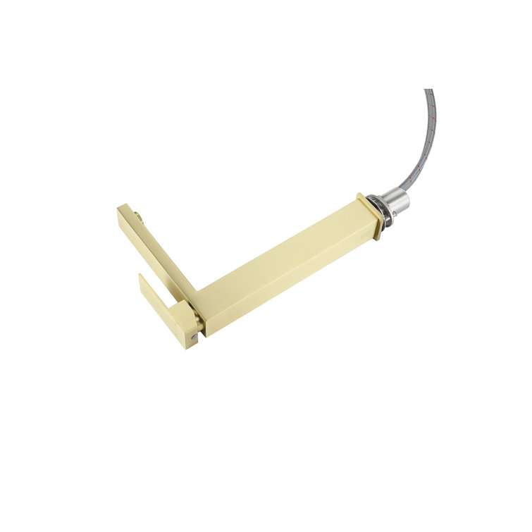 Brushed Gold Stainless Steel Single-Handle Bathroom Faucet