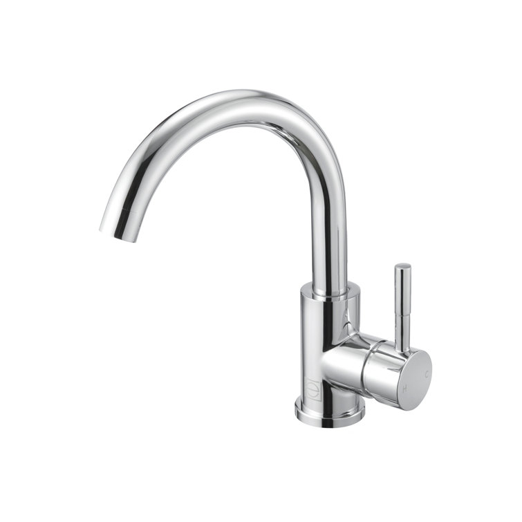Chrome Single Handle Corrosion Resistant Bathroom Faucet