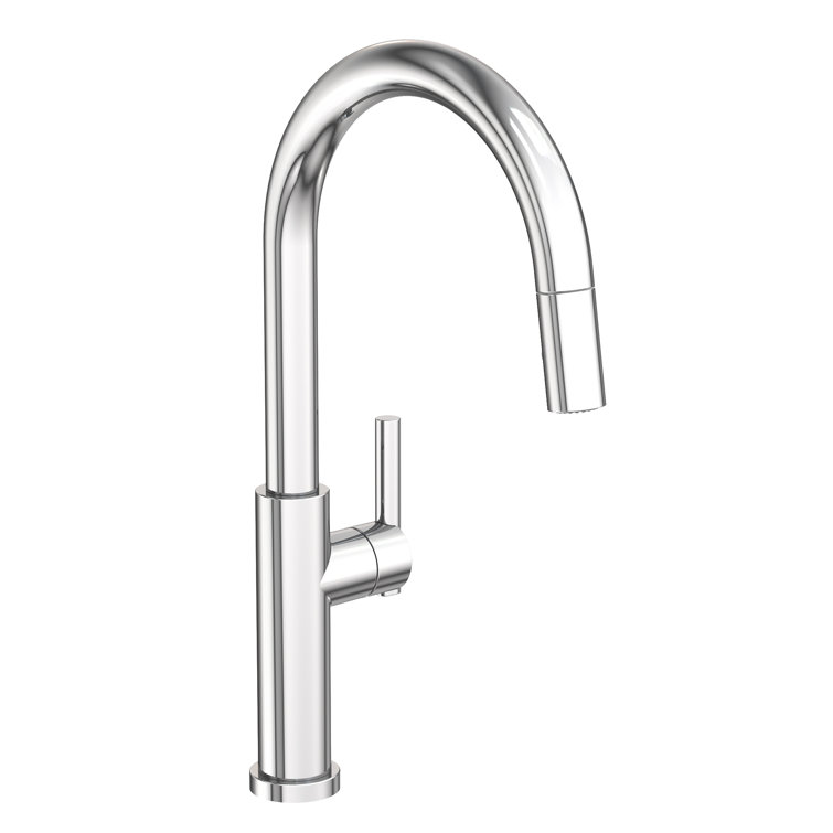 Polished Chrome Single Handle Pull Down Kitchen Faucet