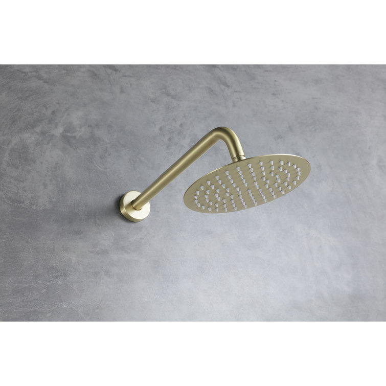 Brushed Gold Brass Handheld Wall Mounted Shower System