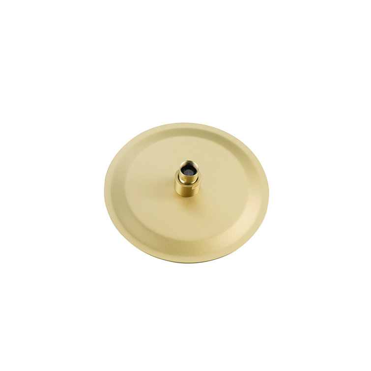 Brushed Gold Brass Handheld Wall Mounted Shower System