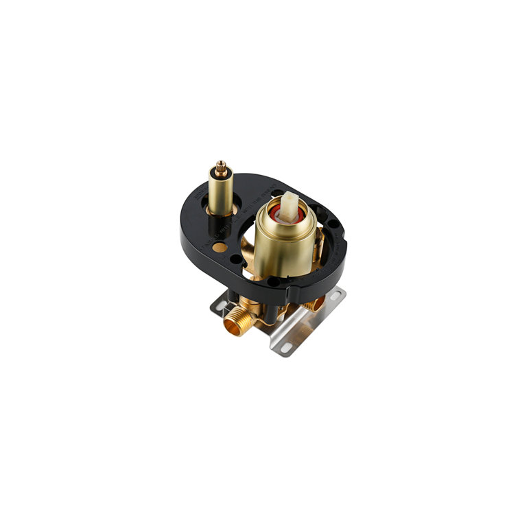 Brushed Gold Brass Handheld Wall Mounted Shower System