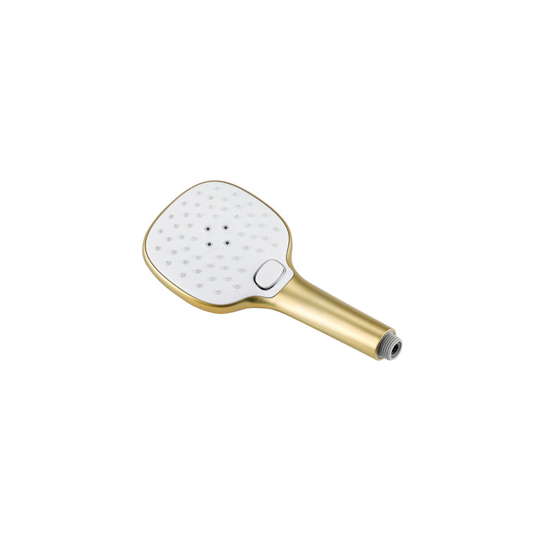 Brushed Gold Brass Handheld Wall Mounted Shower System