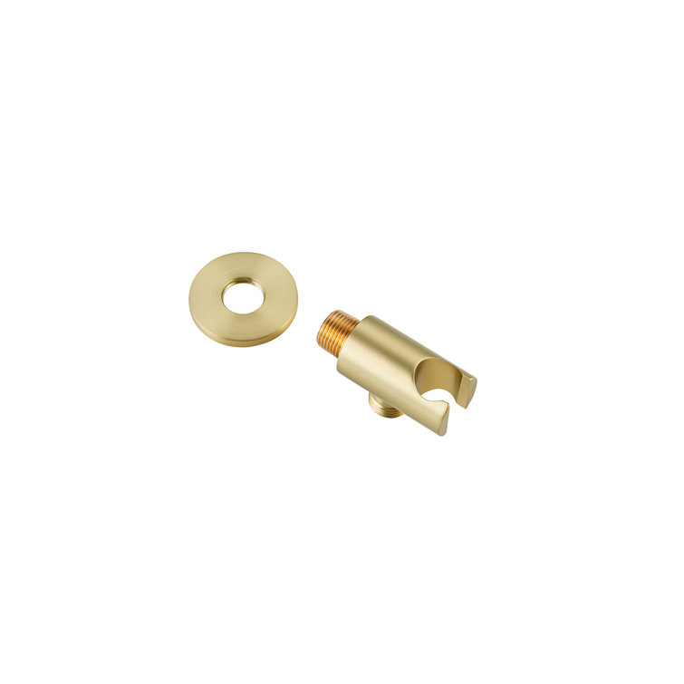 Brushed Gold Brass Handheld Wall Mounted Shower System