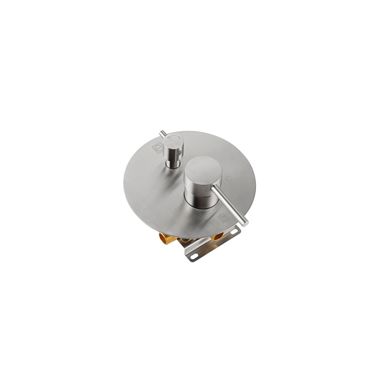 Brushed Nickel Dual Shower System with Handheld and Wall Mount