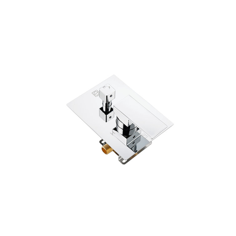 Chrome Dual Shower System with Handheld and Wall Mounted Heads