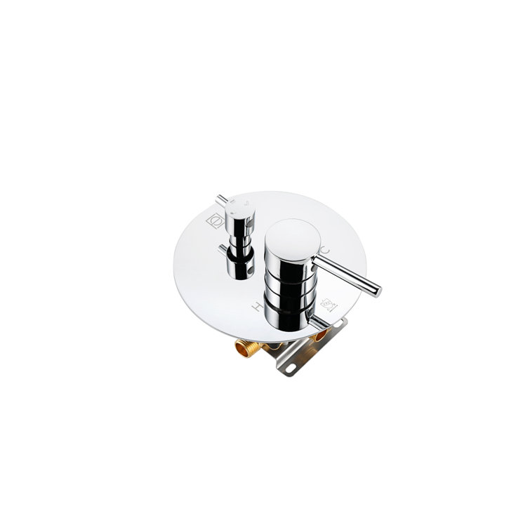 Chrome Dual Showerhead Wall Mounted System with Handheld