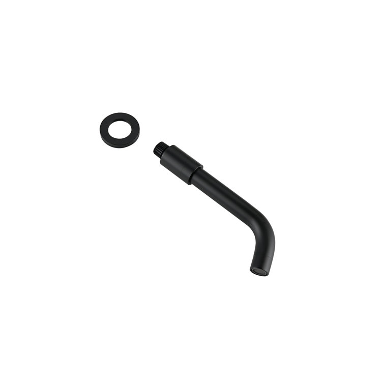 Matte Black Brass Wall Mounted Handheld Shower System