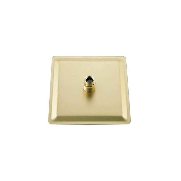 Brushed Gold Brass Handheld Wall Mounted Shower System