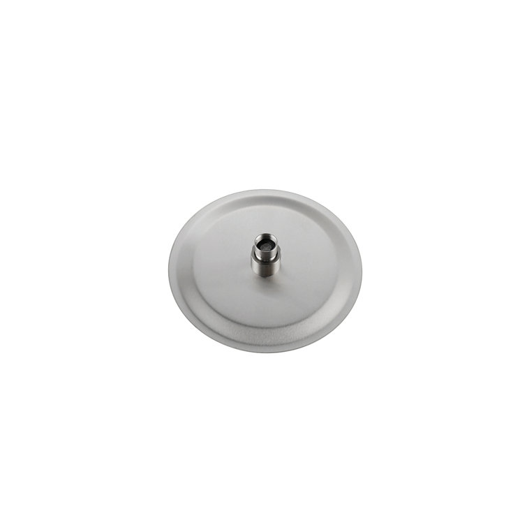 Brushed Nickel Dual Showerhead System with Handheld and Wall Mount