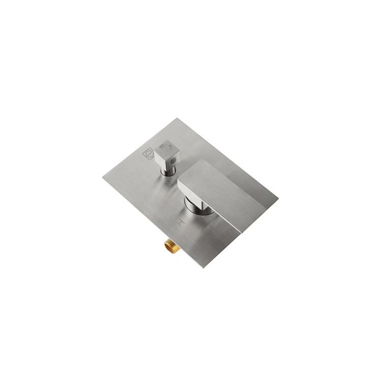 Brushed Nickel Dual Shower System with Handheld and Wall Mount