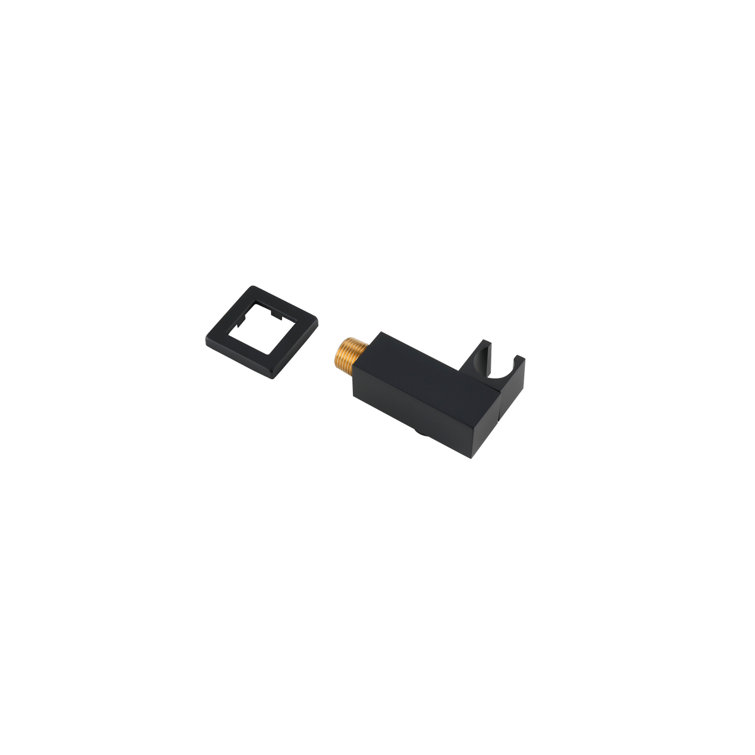 Matte Black Brass Wall Mounted Handheld Shower System