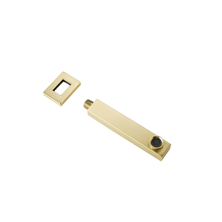 Brushed Gold Brass Handheld Wall Mounted Shower System