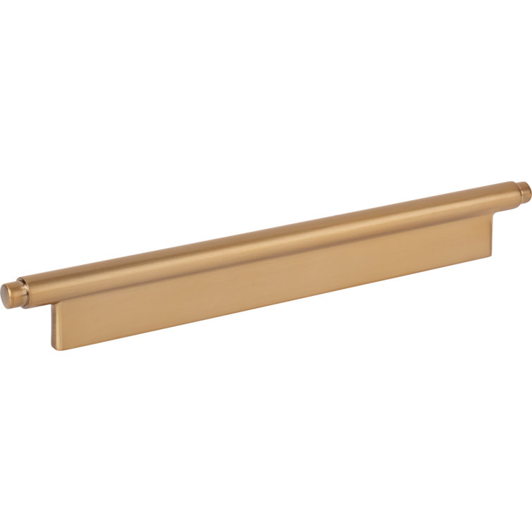 Warm Brass 7 9/16" Modern Bar Cabinet Pull