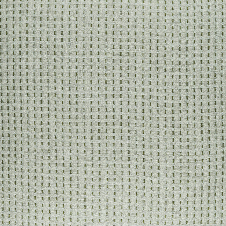 Evergreen Twin Size Cotton Jacquard Pick Stitch Coverlet