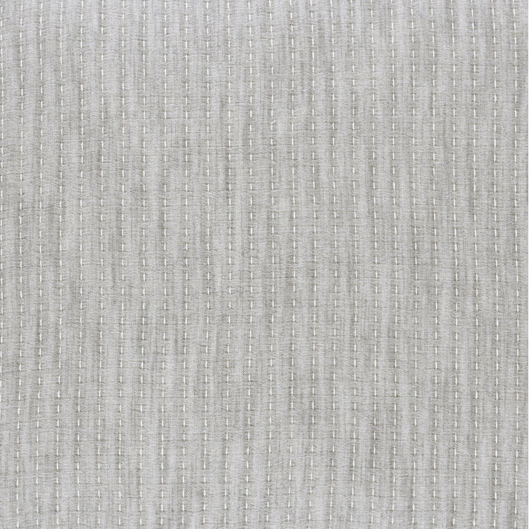 King-Sized Gray Pick Stitch Cotton Pillow Sham