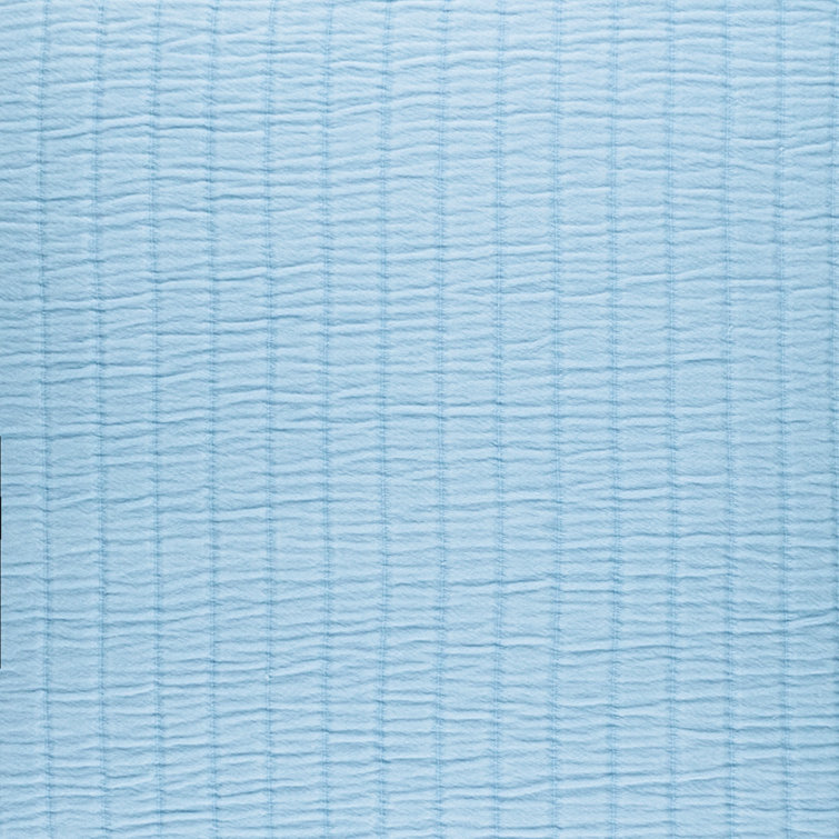 Aegean Blue Twin Cotton Matelassé Coverlet