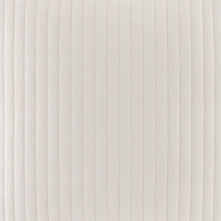 Natural Cotton Twin Reversible Quilt with Down Alternative