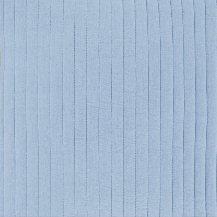 French Blue Full/Queen Cotton Reversible Quilt