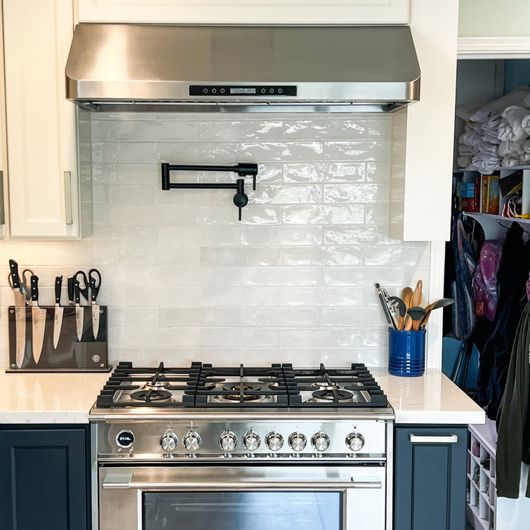 36 Inch Wide Stainless Steel Convertible Under Cabinet Range Hood
