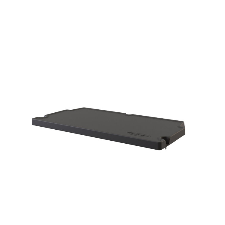 Sleek Black Resin 27.75" Vertical Shed Shelf Kit