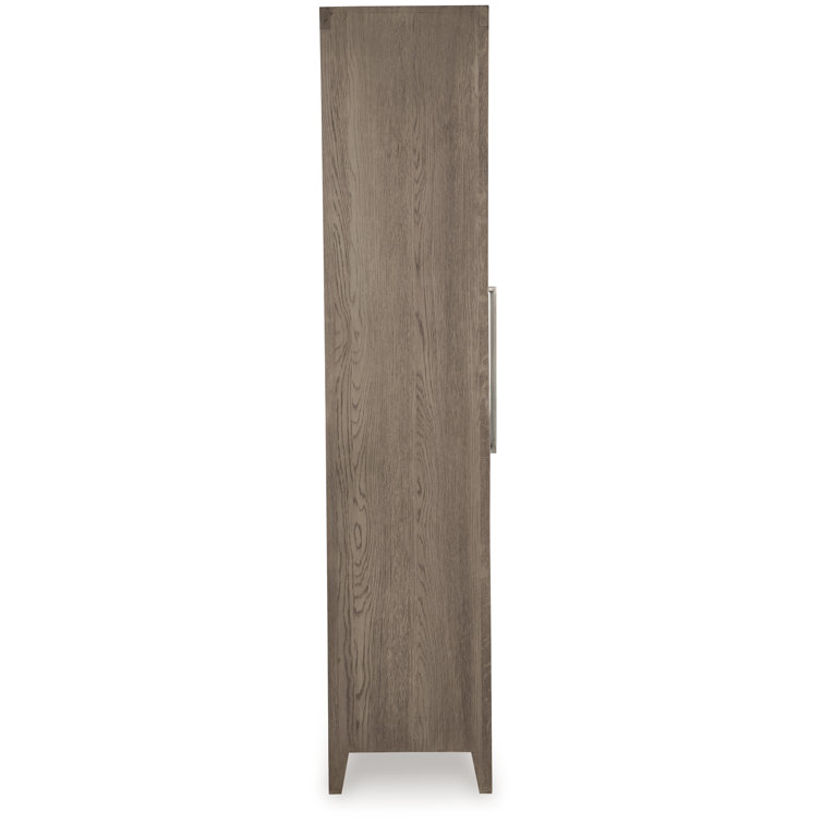 Dalenville 42" Transitional Gray Oak Veneer Accent Cabinet