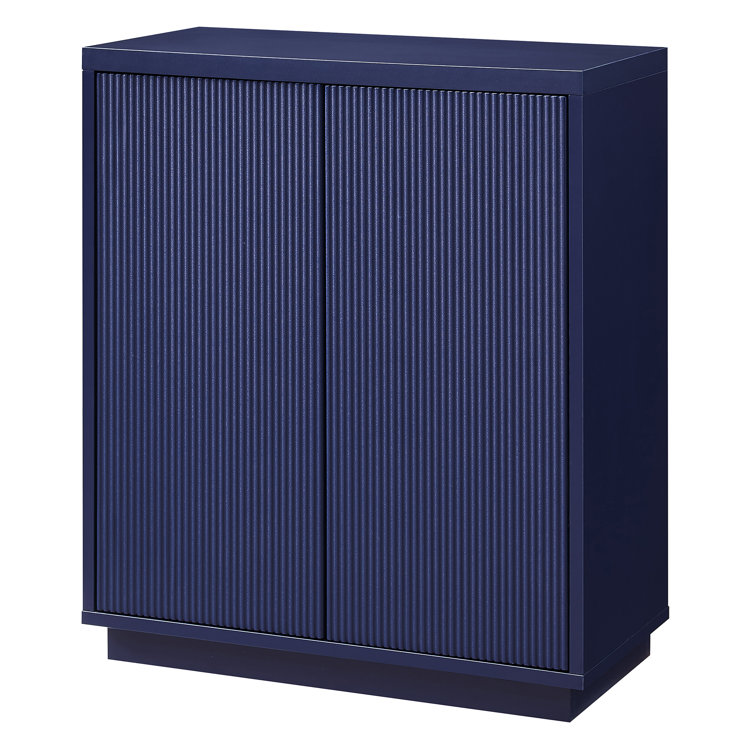Evelyn 28" Dark Blue Adjustable Shelf Office Accent Cabinet