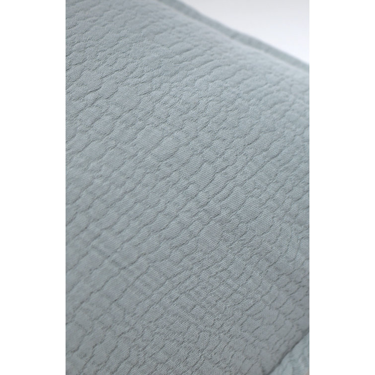 Twin Gray Cotton Minimalist Duvet Cover Set