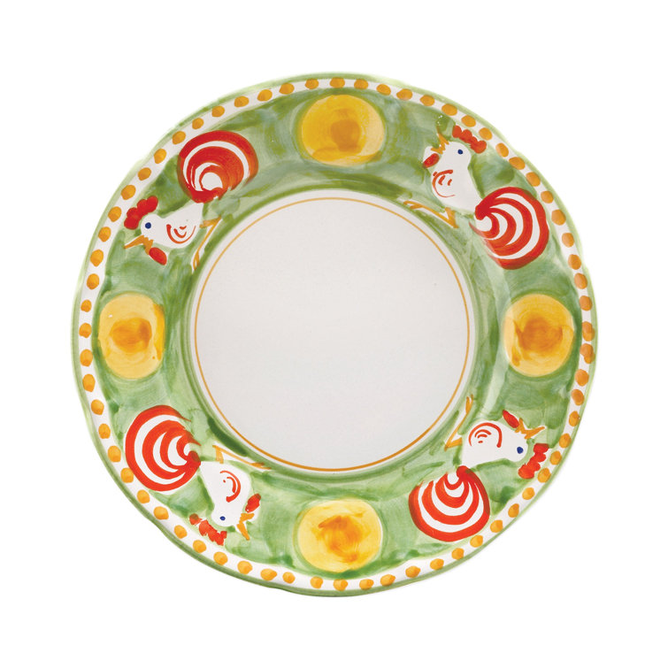 Gallina Hand-Painted Ceramic Dinner Plate, 10 Inch