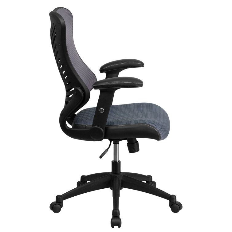 ErgoFlex High Back Executive Gray Mesh Swivel Chair with Lumbar Support