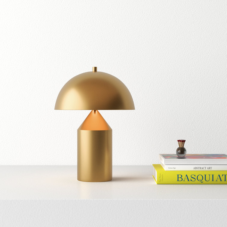 Gold Dome Shade Metal Table Lamp