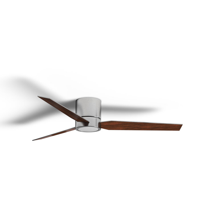 Braden 56" Brushed Nickel 3-Blade Ceiling Fan with LED Light
