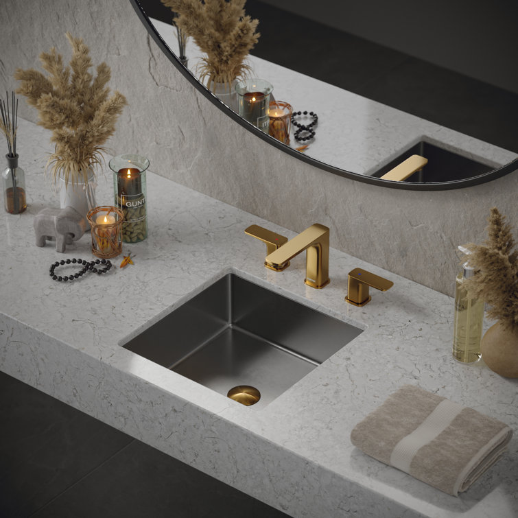 Cinox 15.75'' Stainless Steel Square Undermount Bathroom Sink
