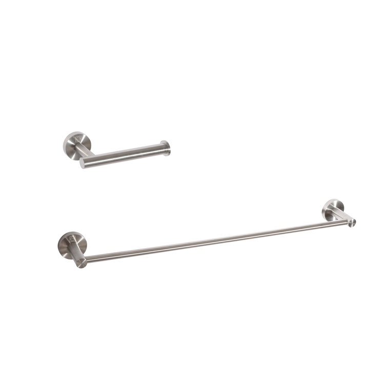 Alma Brushed Nickel Stainless Steel Bathroom Hardware Set