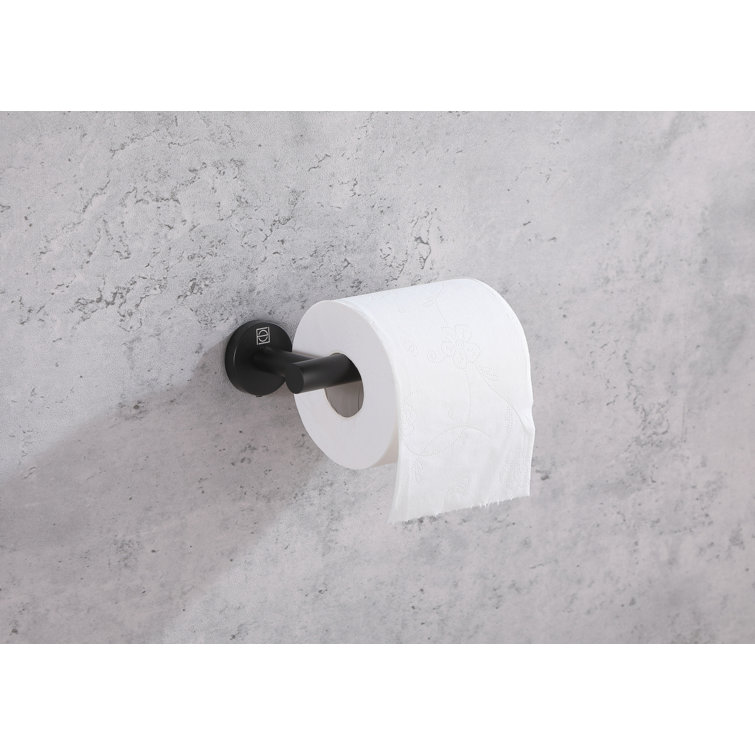 Freya Matte Black Stainless Steel 4-Piece Bathroom Hardware Set