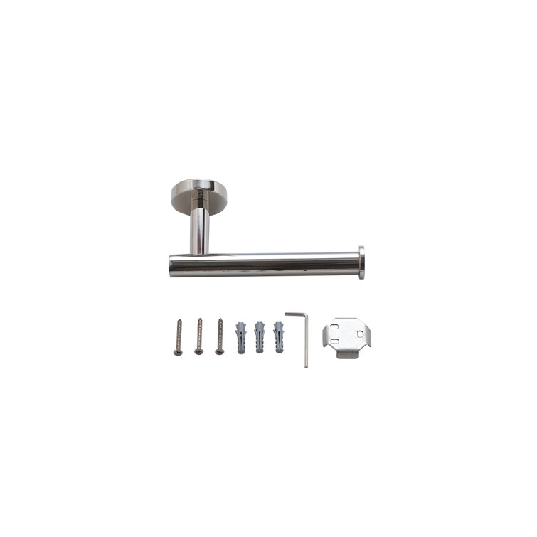 Chrome 3-Piece Stainless Steel Bathroom Hardware Set