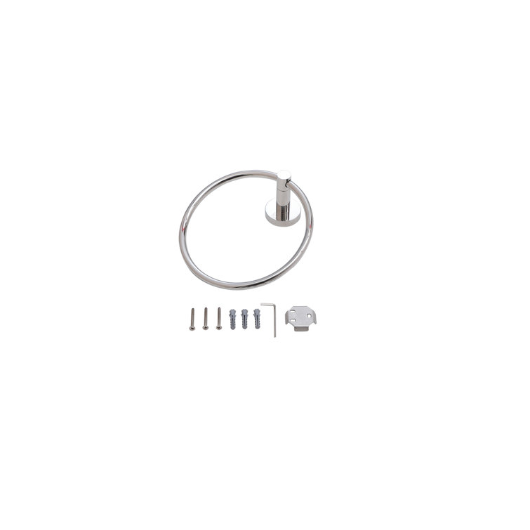 Chrome 3-Piece Stainless Steel Bathroom Hardware Set