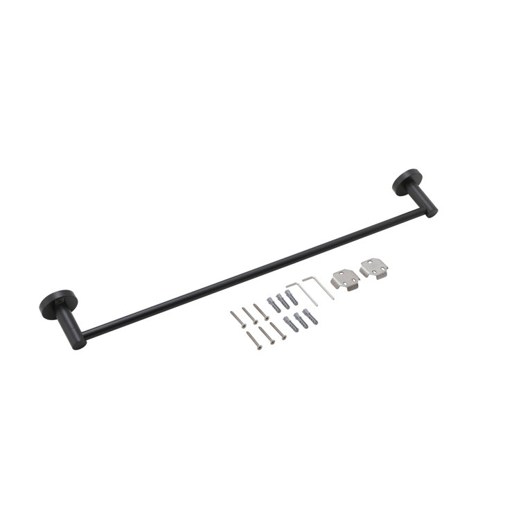 Freya Matte Black Stainless Steel 4-Piece Bathroom Hardware Set