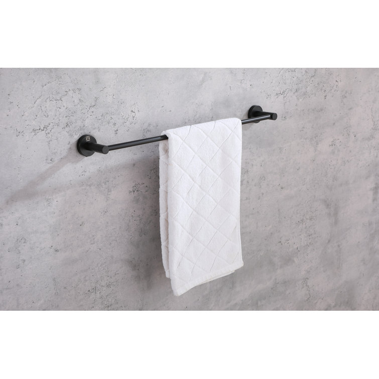 Freya Matte Black Stainless Steel 4-Piece Bathroom Hardware Set