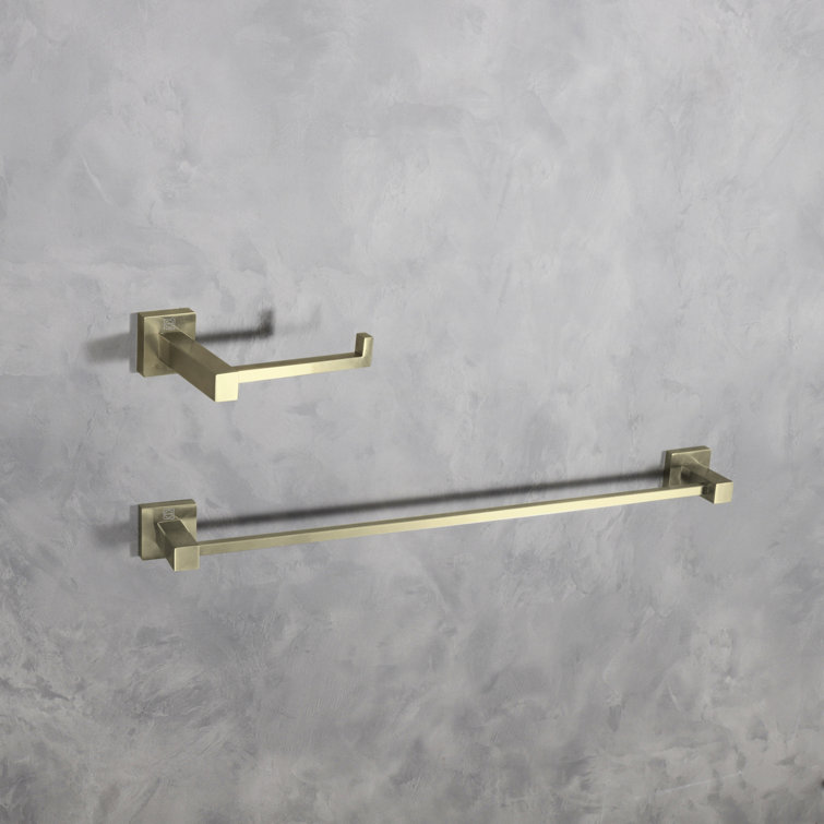 Brushed Gold Stainless Steel Bathroom Hardware Set