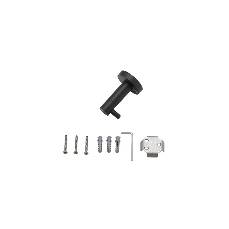 Freya Matte Black Stainless Steel 4-Piece Bathroom Hardware Set
