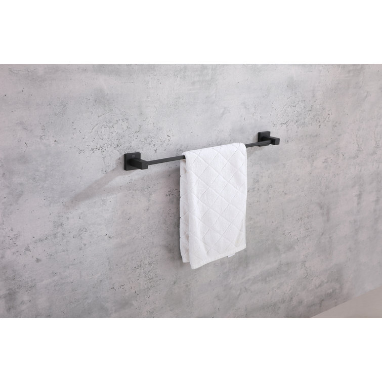 Isla Matte Black Stainless Steel 4-Piece Bathroom Hardware Set