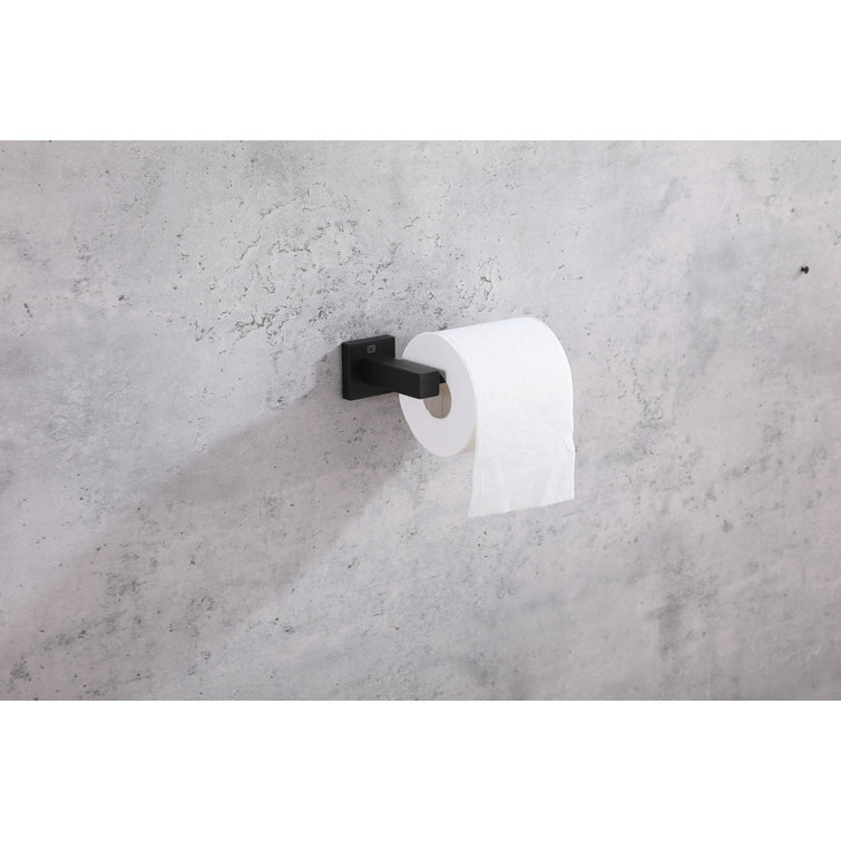 Isla Matte Black Stainless Steel 4-Piece Bathroom Hardware Set